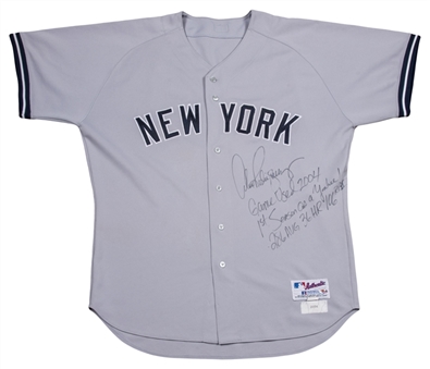 2004 Alex Rodriguez Game Used, Signed, & Inscribed New York Yankees Road Jersey (Steiner & Rodriguez LOA)